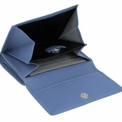 Esquire Damengeldbörsen Querformat<Viktoria Geldbörse RFID Leder 12 cm taubenblau