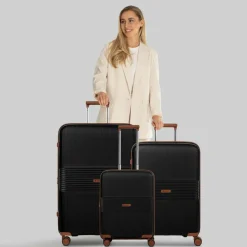 Farmhood Koffersets Als Hartgepäck|Koffersets 3-Teilig<Eco Edition 02 4 Rollen Kofferset 3-teilig mit Dehnfalte black