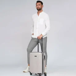 Farmhood Hartgepäck Kabinengepäck|4-Rollen Kabinentrolleys<Eco Edition 4 Rollen Kabinentrolley 55 cm mit Dehnfalte beige