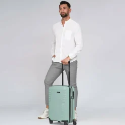 Discount Farmhood Eco Edition 4 Rollen Kabinentrolley 55 cm mit Dehnfalte mint