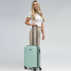 Discount Farmhood Eco Edition 4 Rollen Kabinentrolley 55 cm mit Dehnfalte mint