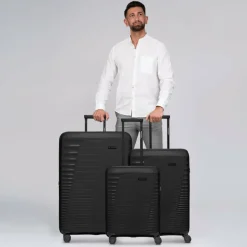 Farmhood Koffersets Als Hartgepäck|Koffersets 3-Teilig<Eco Edition 4 Rollen Kofferset 3-teilig mit Dehnfalte black