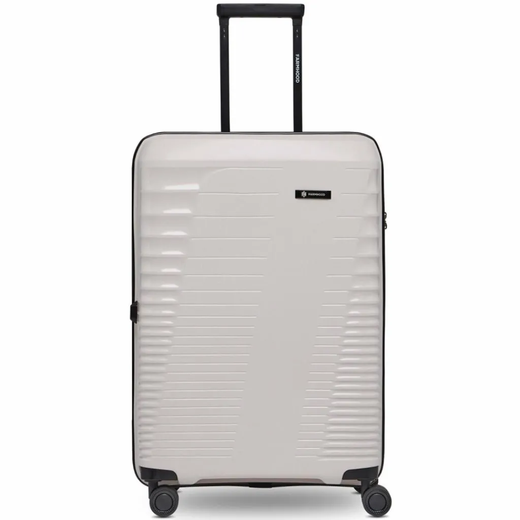 Farmhood Hartgepäck|4-Rollen Koffer<Eco Edition 4 Rollen Trolley 67 cm mit Dehnfalte beige