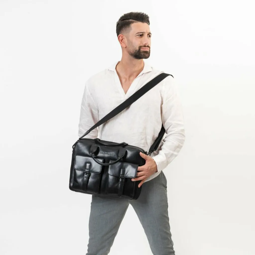 Farmhood Memphis Aktentasche Leder 39 cm Laptopfach