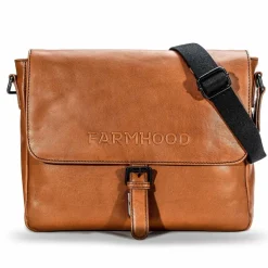 Farmhood Memphis Aktentaschen Messenger Leder 32 cm cognac