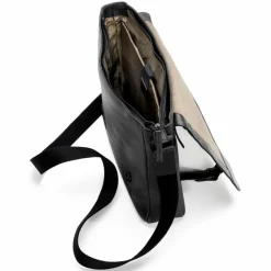 Hot Farmhood Memphis Aktentaschen Messenger Leder 38 cm Laptopfach black
