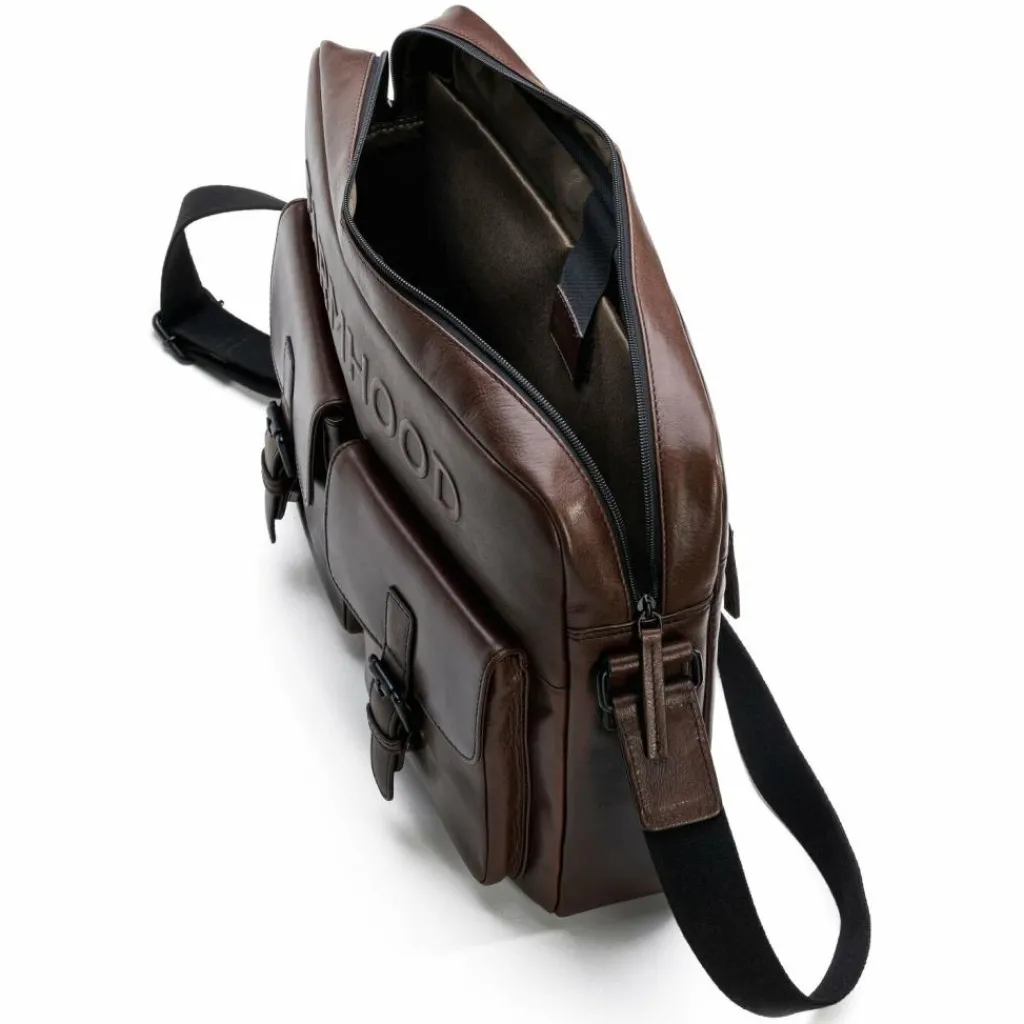 Farmhood Messenger Bags|Laptoptaschen<Memphis Aktentaschen Messenger Leder 38 cm Laptopfach dark brown