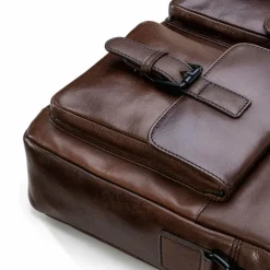 Farmhood Messenger Bags|Laptoptaschen<Memphis Aktentaschen Messenger Leder 38 cm Laptopfach dark brown