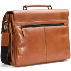 Farmhood Memphis Aktentasche XXL 3 Fächer Leder 39 cm