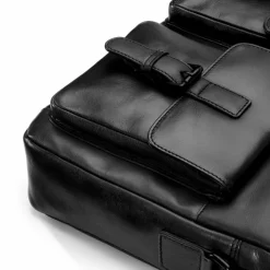 Farmhood Messenger Bags|Laptoptaschen<Memphis Aktentaschen Messenger Leder 38 cm Laptopfach black 2