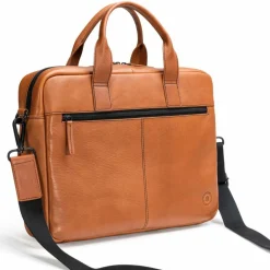 New Farmhood Memphis Aktentasche Leder 39 cm Laptopfach cognac
