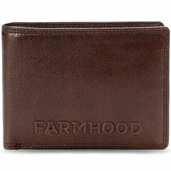 Sale Farmhood Memphis Geldbörse RFID Schutz Leder 12.5 cm dark brown