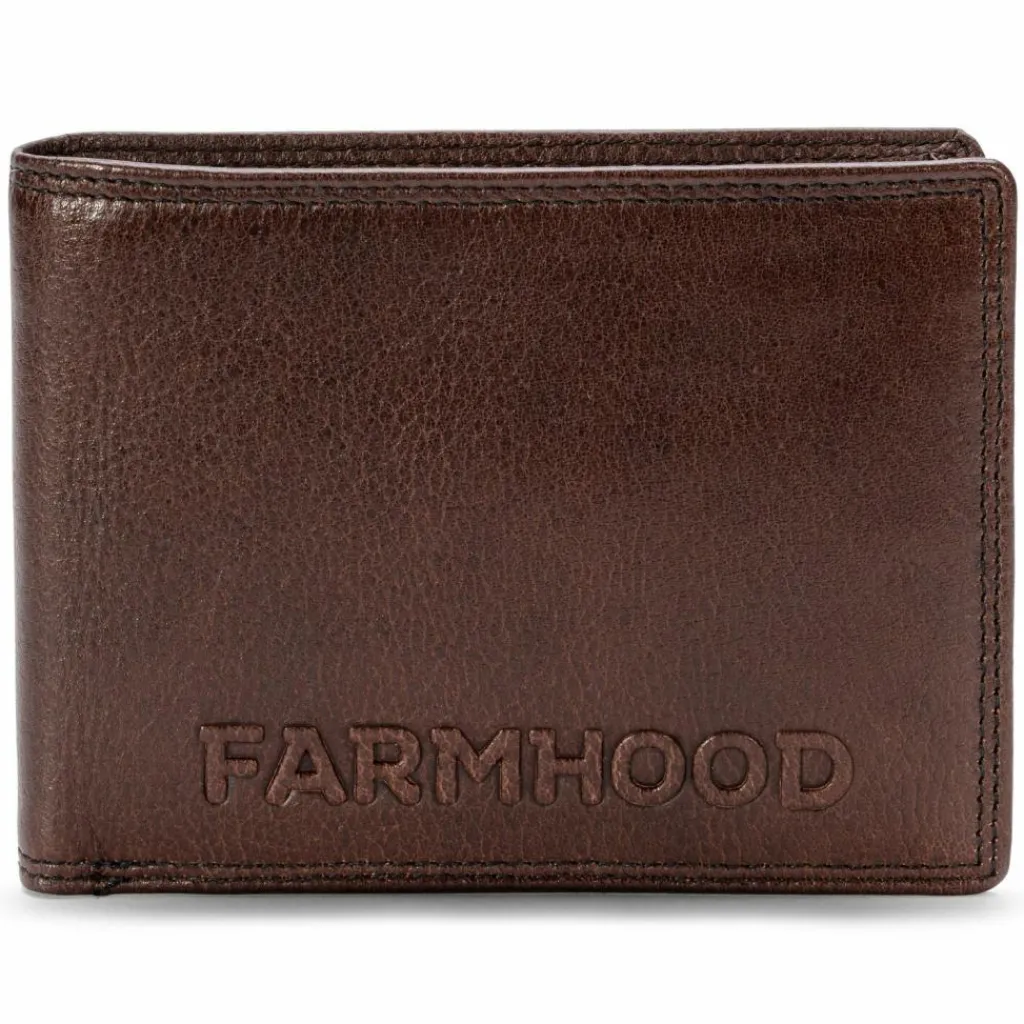 Sale Farmhood Memphis Geldbörse RFID Schutz Leder 12.5 cm dark brown