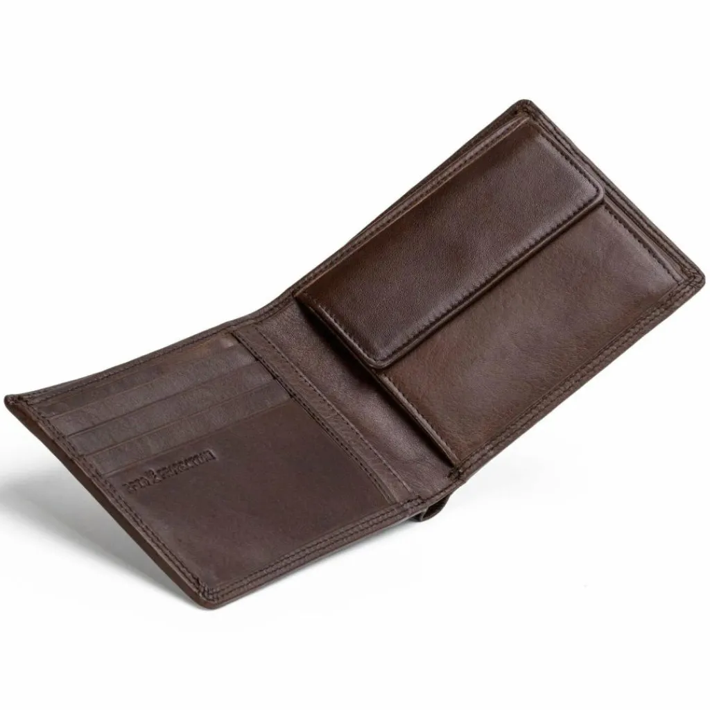 Sale Farmhood Memphis Geldbörse RFID Schutz Leder 12.5 cm dark brown