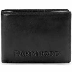 New Farmhood Memphis Geldbörse RFID Schutz Leder 12.5 cm black