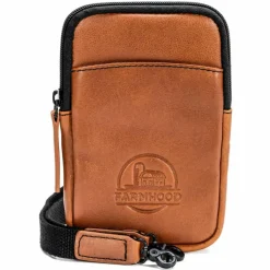 Farmhood Handytaschen<Memphis Handytasche Leder 12 cm cognac
