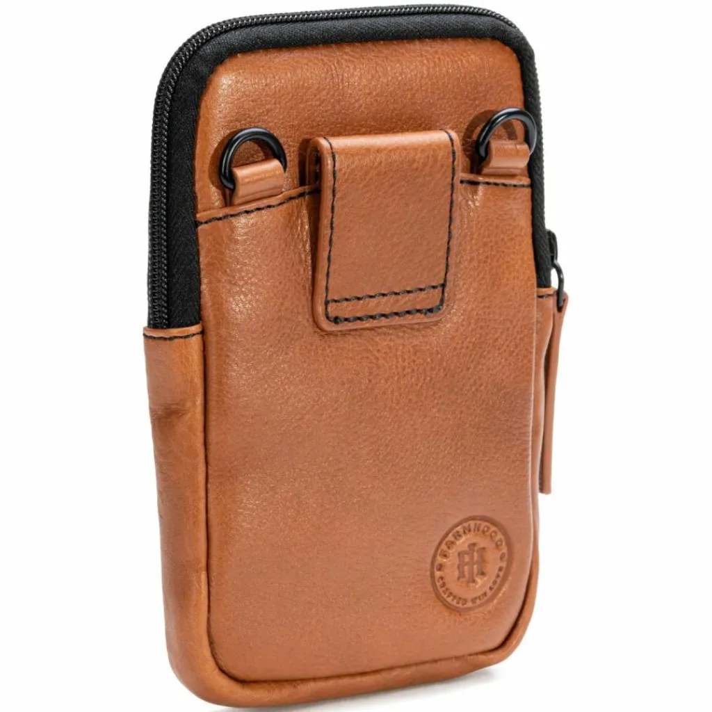 Farmhood Handytaschen<Memphis Handytasche Leder 12 cm cognac