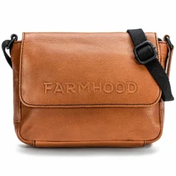 Farmhood Umhängetaschen<Memphis Umhängetasche Leder 22 cm cognac
