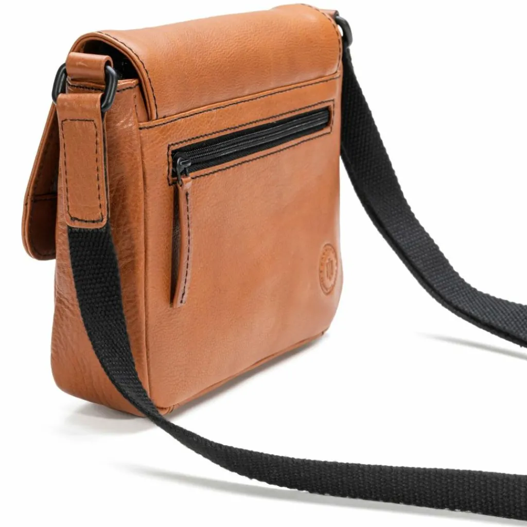 Farmhood Umhängetaschen<Memphis Umhängetasche Leder 22 cm cognac