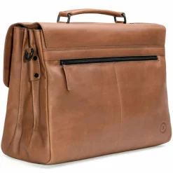 Farmhood Aktentaschen<Nashville Aktentasche XXL 3 Fächer Leder 39 cm mid brown