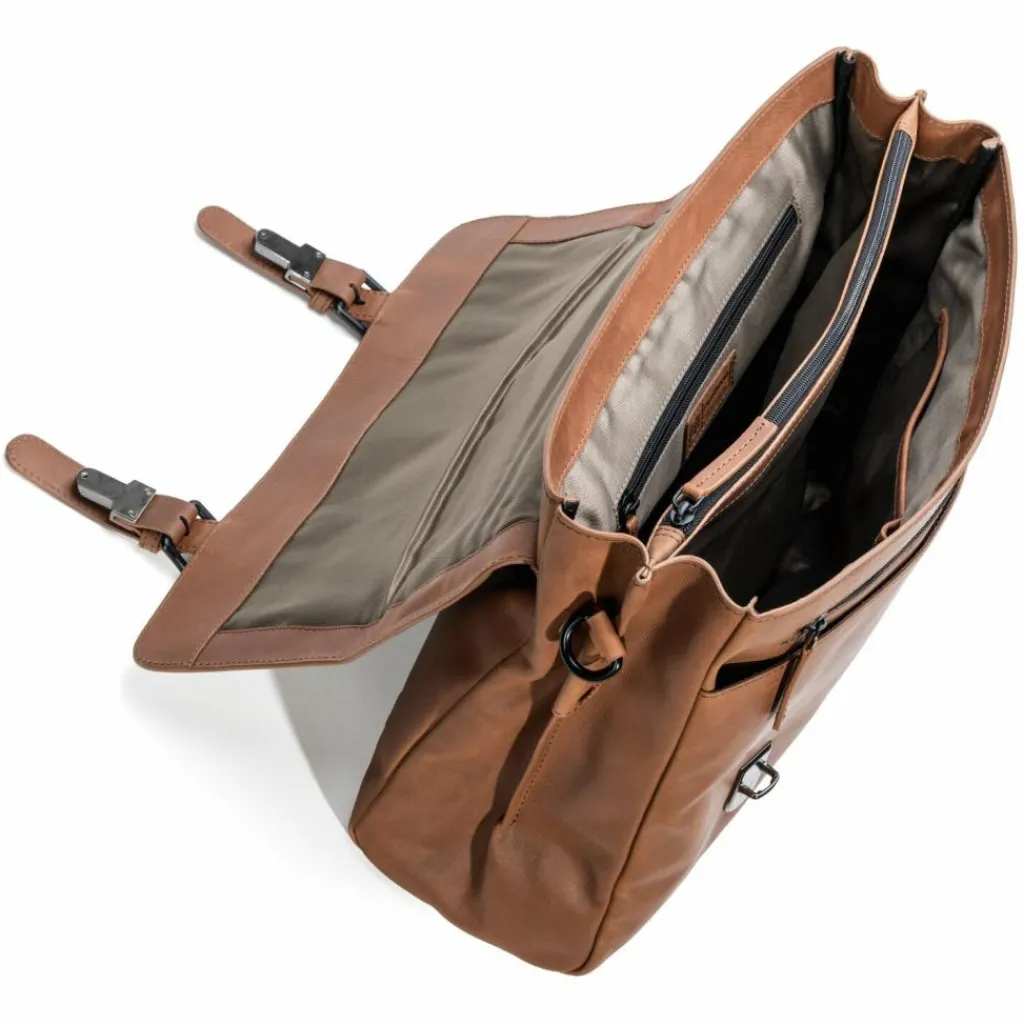 Farmhood Nashville Aktentasche XL 2 Fächer Leder 39 cm