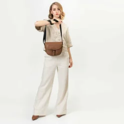 Hot Farmhood Nashville L Umhängetasche Leder 25 cm mid brown