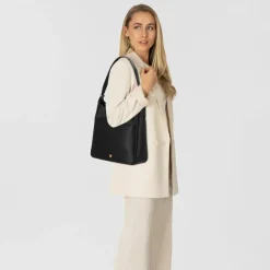 Fossil Henkeltaschen|Schultertaschen<Dillon Schultertasche Leder 30 cm black