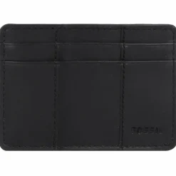 Discount Fossil Everett Kreditkartenetui Leder 10 cm schwarz