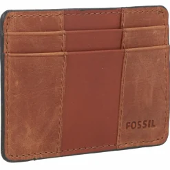 Sale Fossil Everett Kreditkartenetui Leder 10 cm braun