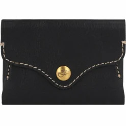Hot Fossil Heritage Kreditkartenetui Leder 10 cm black