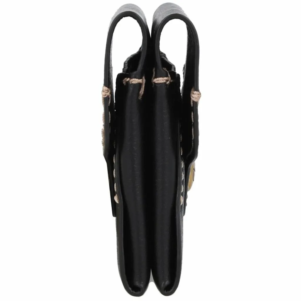 Hot Fossil Heritage Kreditkartenetui Leder 10 cm black