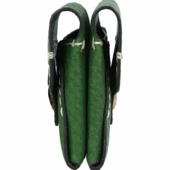 Discount Fossil Heritage Kreditkartenetui Leder 10 cm grün