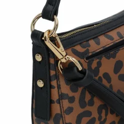Discount Fossil Jolie Schultertasche Leder 21.5 cm black-leopard