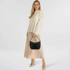 Fossil Schultertaschen<Jolie Schultertasche Leder 27 cm black