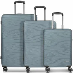 Franky Koffersets Als Hartgepäck|Koffersets 3-Teilig<Dallas 3.0 4 Rollen Kofferset 3-teilig mit Dehnfalte grey