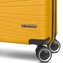 Clearance Franky Dallas 3.0 4 Rollen Kofferset 3-teilig mit Dehnfalte yellow