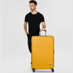 Franky 4-Rollen Koffer|Hartgepäck<Dallas 3.0 4 Rollen Trolley L 75 cm yellow