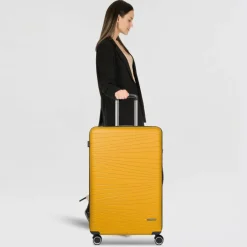 Franky 4-Rollen Koffer|Hartgepäck<Dallas 3.0 4 Rollen Trolley L 75 cm yellow