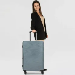 Clearance Franky Dallas 3.0 4 Rollen Trolley M 65 cm mit Dehnfalte grey