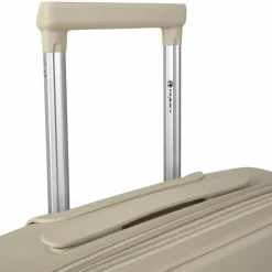 Outlet Franky London 4 Rollen Kabinentrolley S 55 cm mit Dehnfalte beige