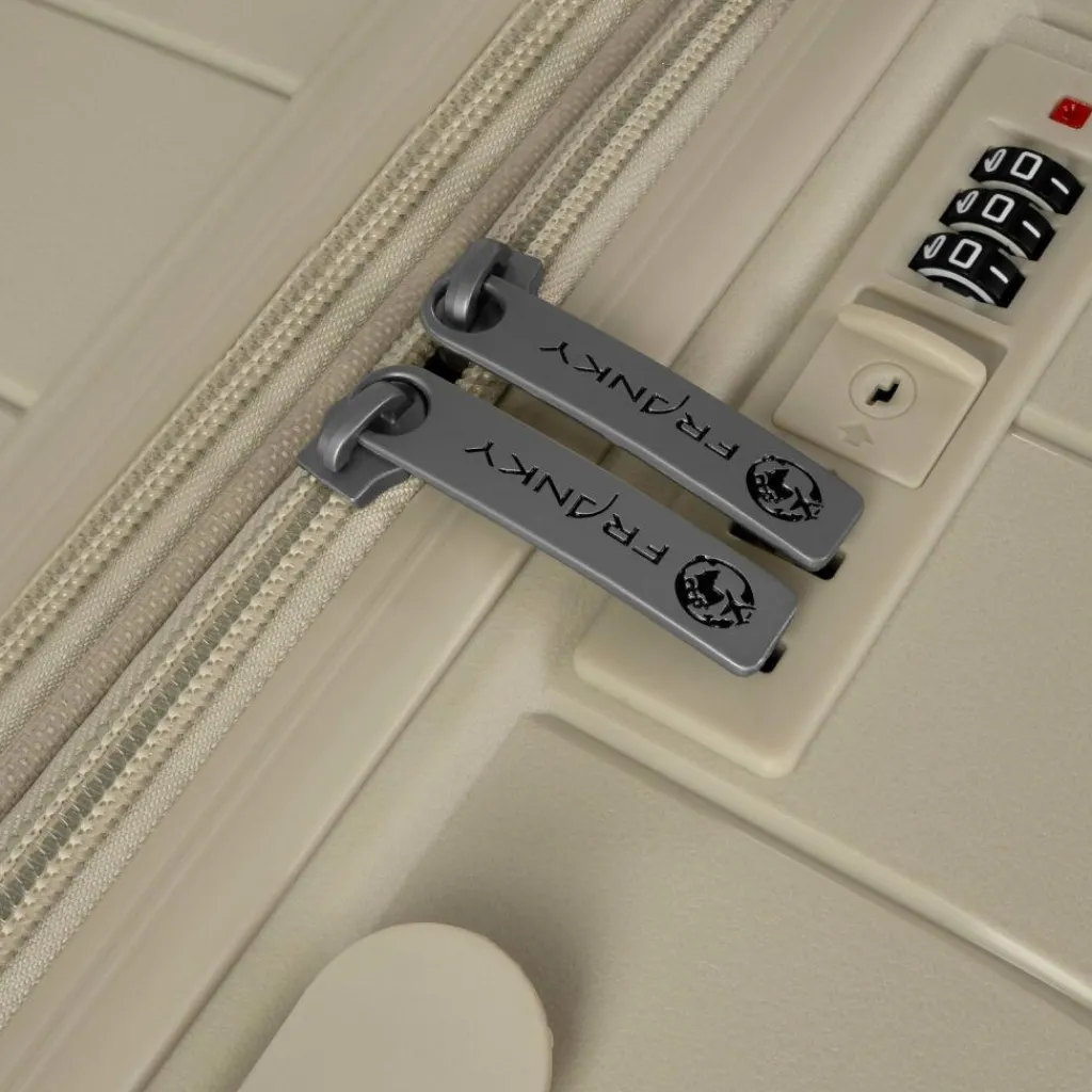 Best Franky London 4 Rollen Kofferset 3-teilig mit Dehnfalte beige