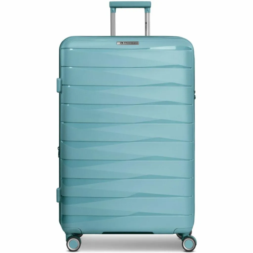 Online Franky London 4 Rollen Trolley L 74 cm mit Dehnfalte mint green