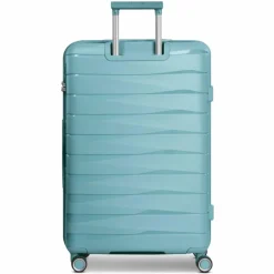 Online Franky London 4 Rollen Trolley L 74 cm mit Dehnfalte mint green