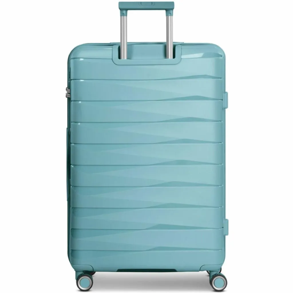 Online Franky London 4 Rollen Trolley L 74 cm mit Dehnfalte mint green