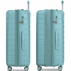 Online Franky London 4 Rollen Trolley L 74 cm mit Dehnfalte mint green