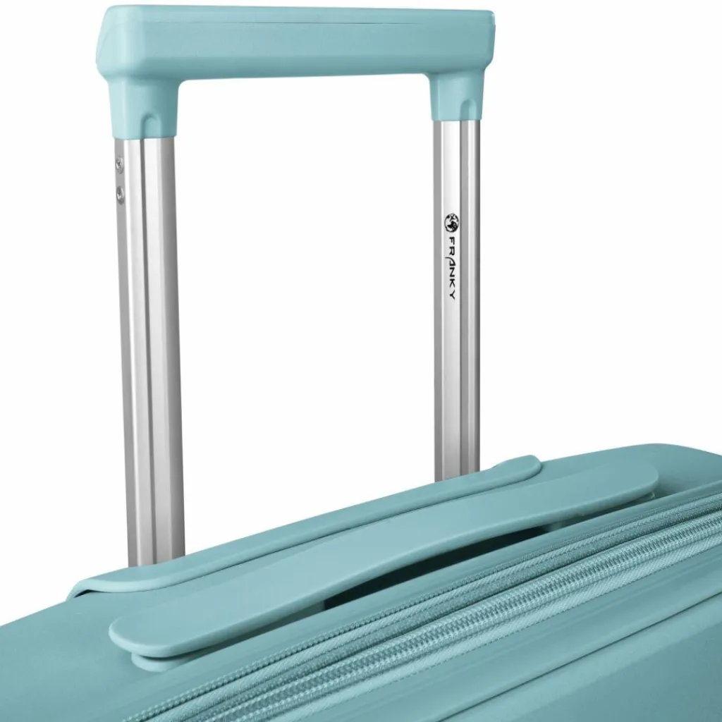 Online Franky London 4 Rollen Trolley L 74 cm mit Dehnfalte mint green