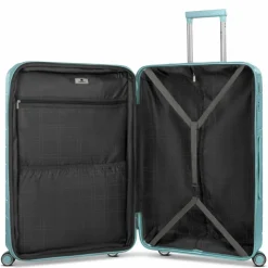 Online Franky London 4 Rollen Trolley L 74 cm mit Dehnfalte mint green