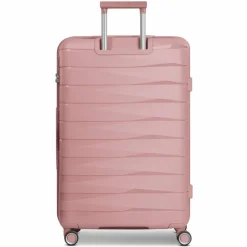 Hot Franky London 4 Rollen Trolley L 74 cm mit Dehnfalte rose