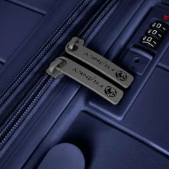 Franky Hartgepäck|4-Rollen Koffer<London 4 Rollen Trolley M 65 cm mit Dehnfalte dark blue