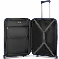 Franky Hartgepäck|4-Rollen Koffer<London 4 Rollen Trolley M 65 cm mit Dehnfalte dark blue